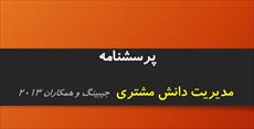 پرسشنامه مدیریت دانش مشتری  (جیبینگ و همکاران 2013)